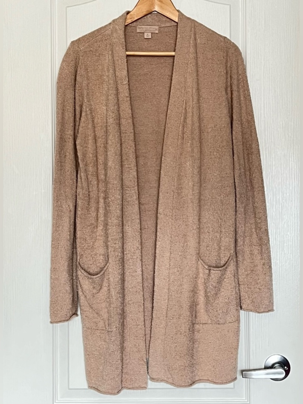 Barefoot Dreams CozyChic Lite Cardigan Duster Beige M Coastal Grandma Loungewear